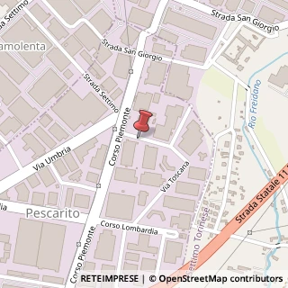Mappa Via Toscana, 37, 10099 San Mauro Torinese, Torino (Piemonte)