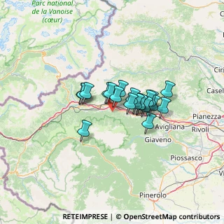 Mappa Borgate Pognant - Grangia, 10050 San Giorio di Susa TO, Italia (8.5785)