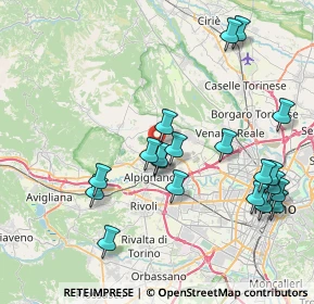 Mappa Via la Cassa, 10044 Pianezza TO, Italia (8.574)
