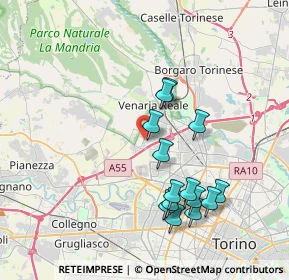 Mappa Via Petrarca Francesco, 10078 Venaria Reale TO, Italia (3.69143)