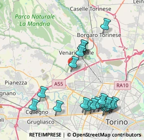 Mappa Via Petrarca Francesco, 10078 Venaria Reale TO, Italia (4.482)