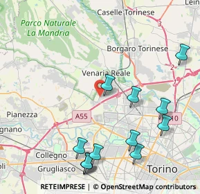 Mappa Via Petrarca Francesco, 10078 Venaria Reale TO, Italia (5.01083)