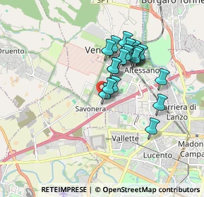 Mappa Via Petrarca Francesco, 10078 Venaria Reale TO, Italia (1.4105)