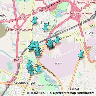 Mappa CENTRO COMMERCIALE PORTE DI TORINO, 10100 Torino TO, Italia (0.7465)