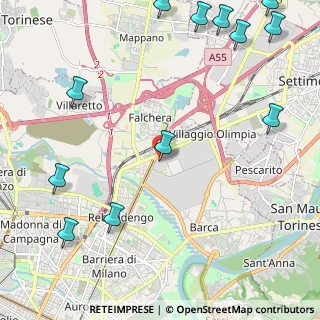 Mappa CENTRO COMMERCIALE PORTE DI TORINO, 10100 Torino TO, Italia (3.20167)