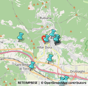 Mappa Via Fortunato Perino, 10040 Villar Dora TO, Italia (2.33429)