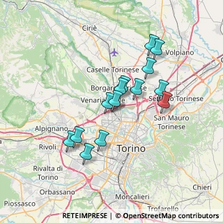 Mappa Via Emilia, 10078 Venaria Reale TO, Italia (6.13286)