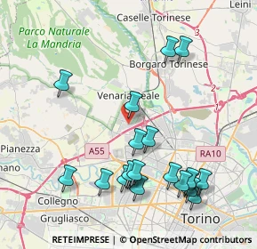 Mappa Via Giovanni Boccaccio, 10078 Venaria Reale TO, Italia (4.4355)