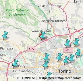 Mappa Via Giovanni Boccaccio, 10078 Venaria Reale TO, Italia (5.97385)