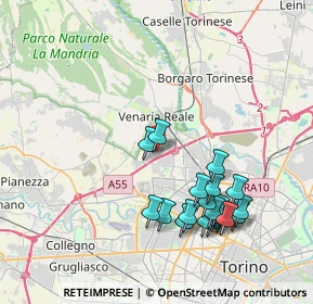 Mappa Via Giovanni Boccaccio, 10078 Venaria Reale TO, Italia (4.095)