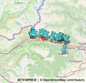 Mappa 5°07'06. 7°09'39 Borgata Grangia dell'alpe, 10053 Bussoleno TO, Italia (9.40389)