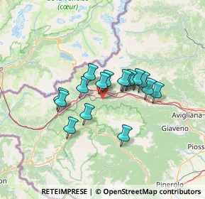 Mappa Via Scotto, 10050 Meana di Susa TO, Italia (9.7625)