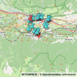 Mappa Via Scotto, 10050 Meana di Susa TO, Italia (1.523)