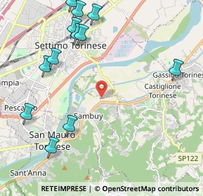 Mappa Strada Pedaggio Vecchio, 10090 San Mauro torinese TO, Italia (2.675)