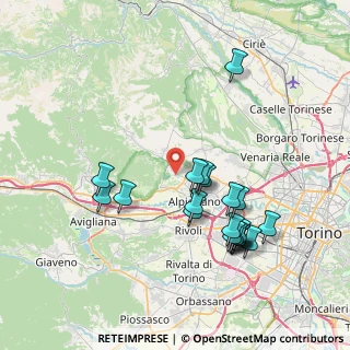 Mappa Via Val della Torre, 10091 Alpignano TO, Italia (7.7335)