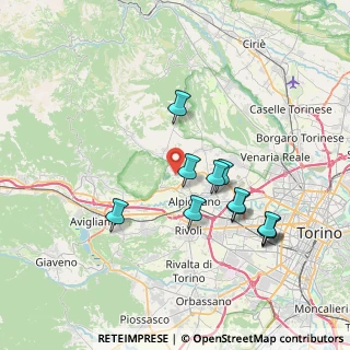 Mappa Via Val della Torre, 10091 Alpignano TO, Italia (7.07)