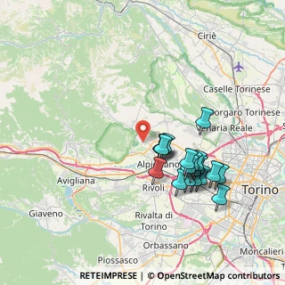 Mappa Via Val della Torre, 10091 Alpignano TO, Italia (7.06632)