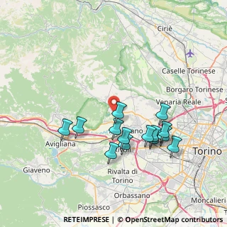 Mappa Via Val della Torre, 10091 Alpignano TO, Italia (7.12714)
