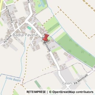 Mappa Via Monticelli, 18, 27010 Badia Pavese, Pavia (Lombardia)