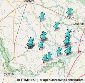 Mappa Via Cesare Battisti, 27034 Lomello PV, Italia (6.86789)