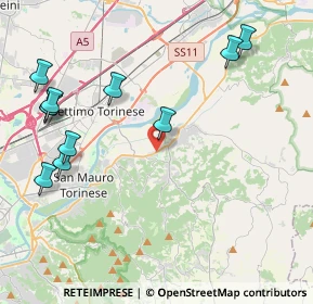 Mappa SS 590, 10090 Castiglione Torinese TO, Italia (5.00182)