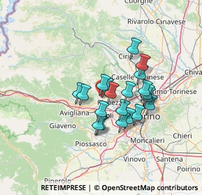 Mappa Via Valdellatorre, 10090 Alpignano TO, Italia (10.059)