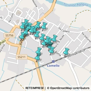 Mappa Via Guglielmo Marconi, 27034 Lomello PV, Italia (0.184)