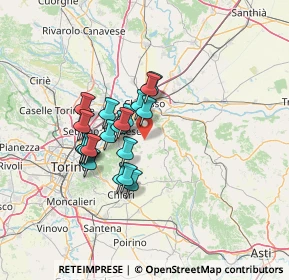 Mappa 10090 Rivalba TO, Italia (10.326)