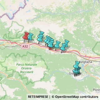 Mappa Via Nazionale Moncenisio, 10050 Villar Focchiardo TO, Italia (6.02733)