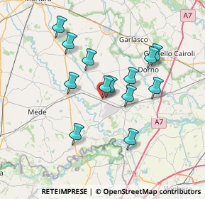 Mappa Via XX Settembre, 27032 Ferrera Erbognone PV, Italia (6.22)