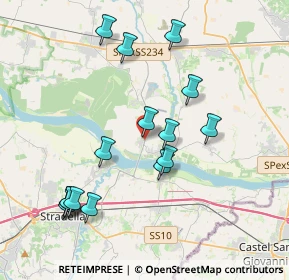 Mappa Via Castagnole, 27010 Spessa PV, Italia (3.95467)