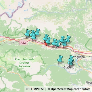 Mappa SS 25, 10050 Villar Focchiardo TO, Italia (6.45)