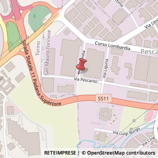Mappa Via Emilia, 20, 10099 San Mauro Torinese, Torino (Piemonte)