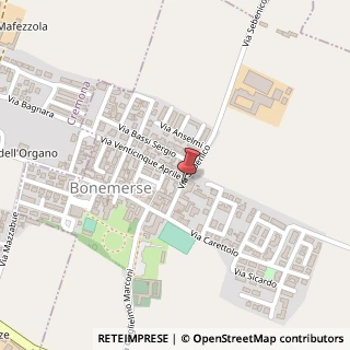 Mappa Via Sebenico, 22, 26040 Bonemerse, Cremona (Lombardia)