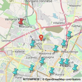 Mappa Via Quincinetto, 10148 Torino TO, Italia (3.1325)