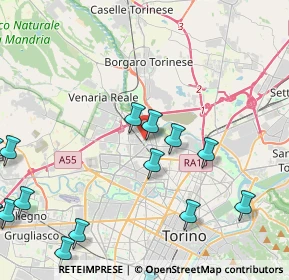 Mappa Strada della Venaria, 10148 Torino TO, Italia (6.27941)