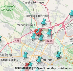 Mappa Strada della Venaria, 10148 Torino TO, Italia (5.35053)