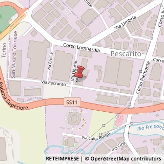 Mappa Via Liguria, 11, 10099 San Mauro Torinese, Torino (Piemonte)