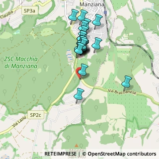 Mappa Via degli Scopetoni, 00066 Manziana RM, Italia (0.88846)