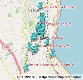 Mappa Via Porta Palazzo, 66054 Vasto CH, Italia (0.656)