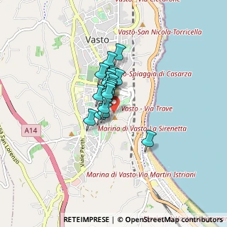 Mappa Via Portone Panzotto, 66054 Vasto CH, Italia (0.485)