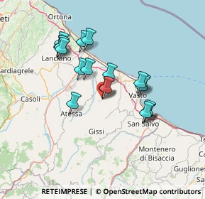 Mappa Piazza Giuseppe de Riseis, 66020 Scerni CH, Italia (12.55167)