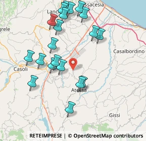 Mappa Via San luca, 66041 Atessa CH, Italia (8.705)
