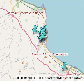 Mappa Via Taranto, 66054 Vasto CH, Italia (1.41727)