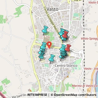 Mappa Via Pescara, 66054 Vasto CH, Italia (0.345)