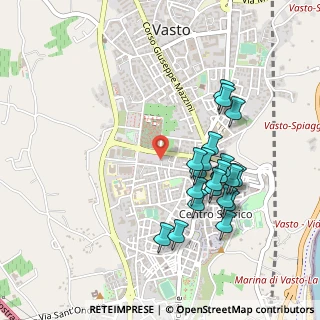 Mappa Via Pescara, 66054 Vasto CH, Italia (0.494)