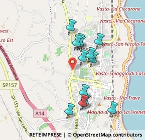 Mappa Circonvallazione Istoniense, 66054 Vasto CH, Italia (0.86231)