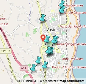 Mappa Circonvallazione Istoniense, 66054 Vasto CH, Italia (0.98533)