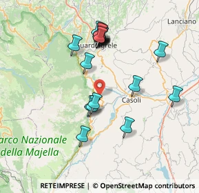 Mappa Via IV Novembre, 66010 Palombaro CH, Italia (7.542)