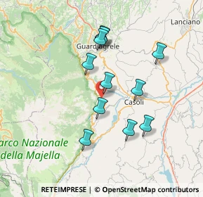 Mappa Via IV Novembre, 66010 Palombaro CH, Italia (6.76636)